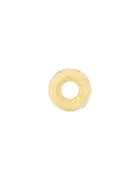 18K Yellow Gold Hag Stone Pendant with Diamond Bubbles, Extra Plump
