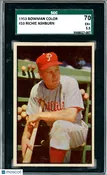 1953 Bowman Color Richie Ashburn #10 SGC 5.5 Philadelphia Phillies (Old Cert)