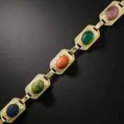 Victorian Multi-Stone Scarab Bracelet