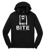 Frostbite Co. Ice Fishing Black Hockey Style Hooded Sweatshirt (Select Size)