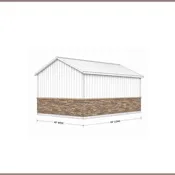 40x60 Stone Wainscot