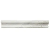Africa Tempesta Polished Marble Barnes Chair Rail Wall Trim Tile - 2 x 12 in.