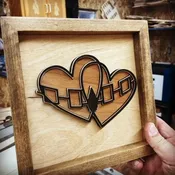 Haudenosaunee Hearts Wall Art — Tuscarora WoodWorks