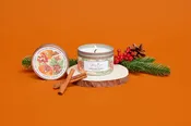 Christmas Hearth Tin Candle