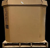 Used Gaylord 5-Wall Octagon Shipping Box - 48 x 40 x 40 in, 5-wall, 5000 lb capacity - The Gaylord Box Exchange - Partial flap bottom, slipsheet