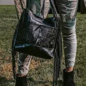 Black Raven Fringe Walla Walla Tote