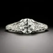 Art Deco 1.20 Carat Diamond Engagement Ring - GIA I VS2