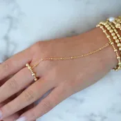 Angelina 7 | Hand-Ring Chain Anti-Tarnish 14K Gold Filled