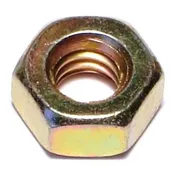 1/4-20 Yellow Zinc Grade 8 Coarse Hex Nuts - Durable Steel Fasteners