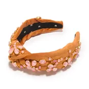 APRICOT SWAROVSKI® CRYSTAL BUTTERCUP KNOTTED HEADBAND