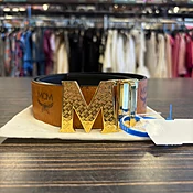 Used MCM Munchen Mens Belt 30W 60129-S000569614