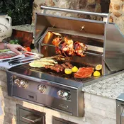 Alfresco ALXE 42″ Built-In NG Grill With Sear Zone & Rotisserie
