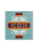 Chief Joseph Jacquard Wash Cloth (Aqua)