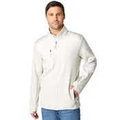 Aspire Men's Brushback Fleece Jacket Off-White