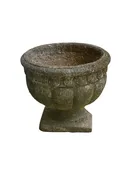 Cast Stone Lobed Garden Urn, ca. 1930