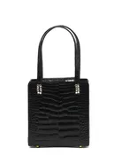 Lana Marks Black Alligator Dress Purse