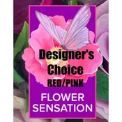 DESIGNER'S CHOICE RED/PINK Vase