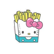 HELLO KITTY FRIES VINYL STICKER