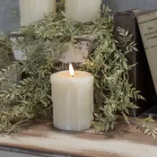3D Flame Melting Wax LED Pillar Candle