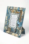 Hand-Marbled Large Wall Picture Frame in Nila Feathers, 5x7