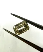 0.74 Champagne Emerald Cut