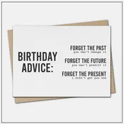 Forget the Present - Greeting Card