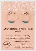 Anything is Possible Gold-Filled Hoop Earrings - Apatite