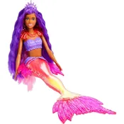 Barbie Mermaid Power Doll Set Barbie Brooklyn Fashion Doll with Phoenix Pet & Accessories Mermaid Toy with Interchangeable Fins