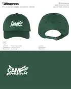 UP-EMB-72339 Camp Woodcraft Logo Dad Hat 250 Min Qty (Bulk)