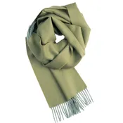 Fine Baby Alpaca Scarf - Moss Green Peru