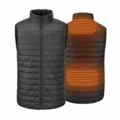 30seven Men's Heated Regular Fit Sleeveless Vest