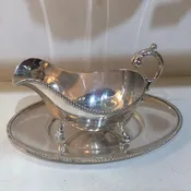 Barker Ellis Silver Plate Sauce Boat