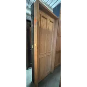 Fully restored Antique door made of Solid Oak wood and prehung!!!
