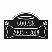 All Dogs Go To Heaven with Black and White Finish