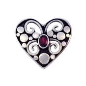 Spiral &amp;amp; Jawan Heart Pin