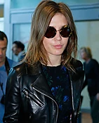 Adele Exarchopoulos Black Leather Jacket