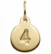 "4" Number Charm