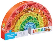 Animals 100 pc Rainbow Shaped Puzzle