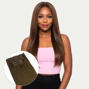 16" Chocolate Brown Invisible Clip-ins (140g)