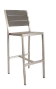 Argyle Outdoor Aluminum Bar Stool (No Arms)