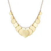 18K Gold Graduated Lotus Necklace
