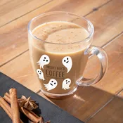 17oz Glass Coffee Cup w/ Gift Box, Freshly Boo'd Coffee