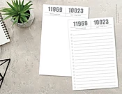 Half Pad Set: Zipcode Duo — a little card company