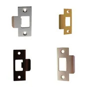 Brass, Nickel or Oil Rubbed Bronze T Strike Plate for Door Latches