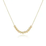 16" Necklace Gold Classic Beaded Bliss