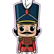 Mini Nutcracker Vinyl Sticker