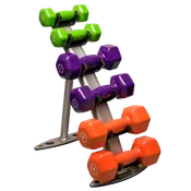 BODY-SOLID Vinyl Dumbbell Rack