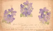 Harrisonburg Virginia Hand Painted Watercolor Flowers Vintage Postcard AA104188