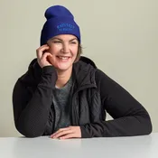 Ribbed Beanie in Blue