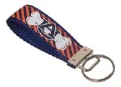 Auburn University Tigers, SEC Conference, NCAA, Classic Ribbon Key Ring
